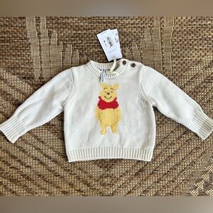 Janie and Jack Winnie the Pooh Disney Sweater 3-6 months